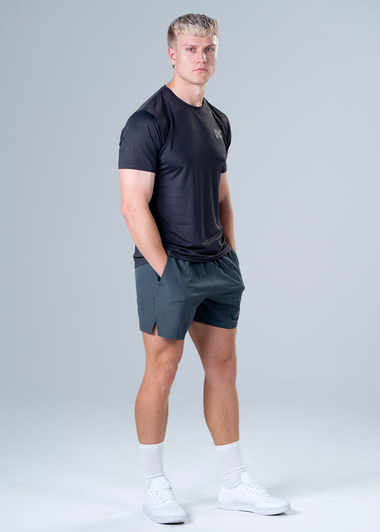 Men Dry Fit Running T-shirt Grey