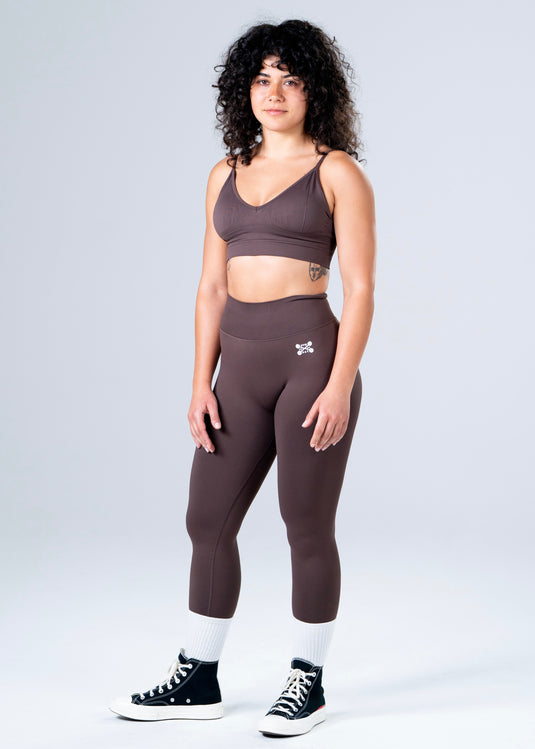 Women Scrunch Butt Lift Leggings Brown