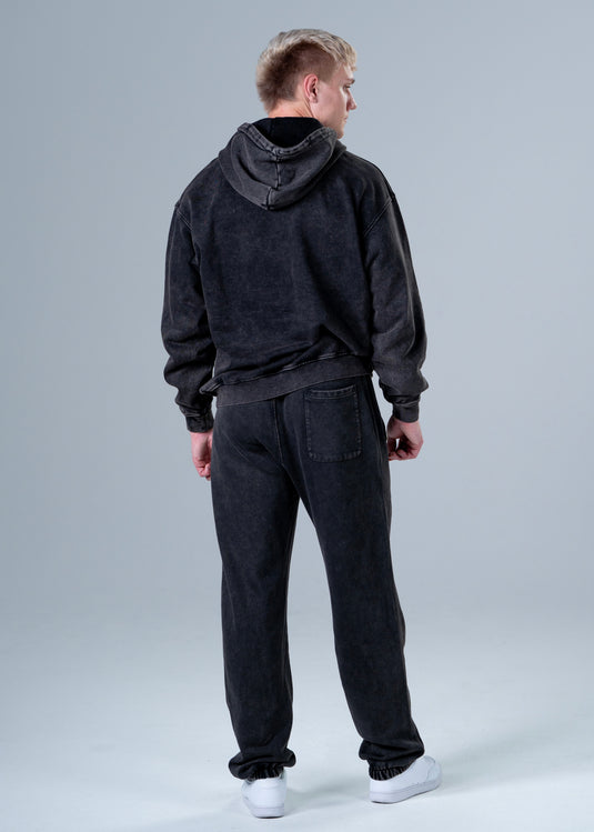 Men Oversized Heavyweight Vintage Joggers Black
