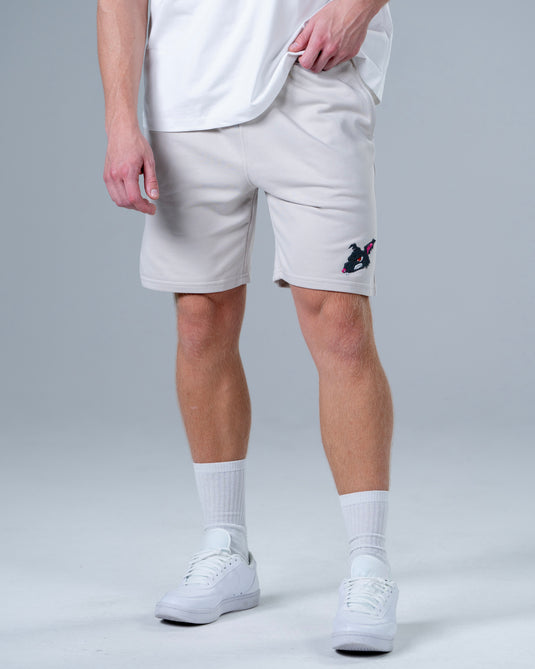 Men Oversized Cotton Shorts Sand apricot