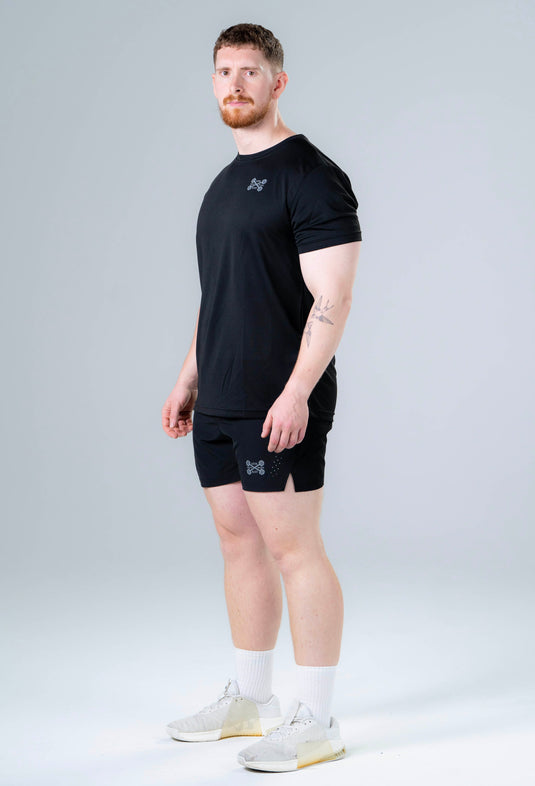 Men Breathable Performance T-shirt Black