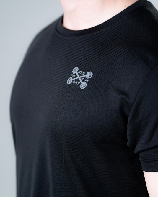 Men Breathable Performance T-shirt Black