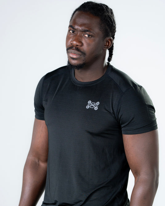 Men Muscle Fit Performance T-shirt Black