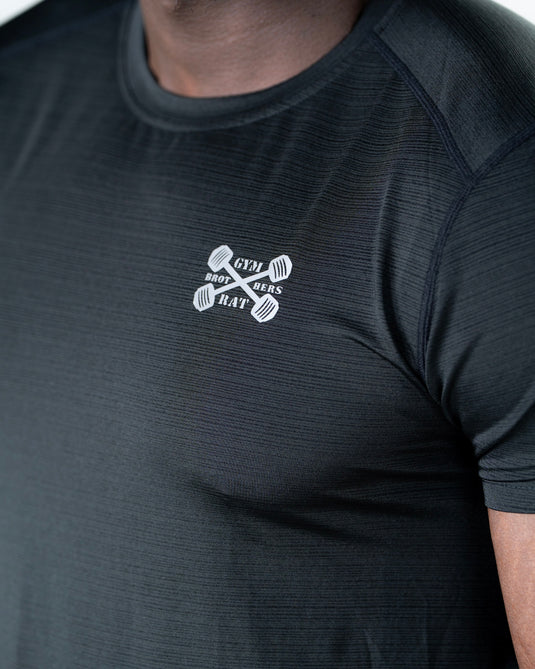 Men Muscle Fit Performance T-shirt Black