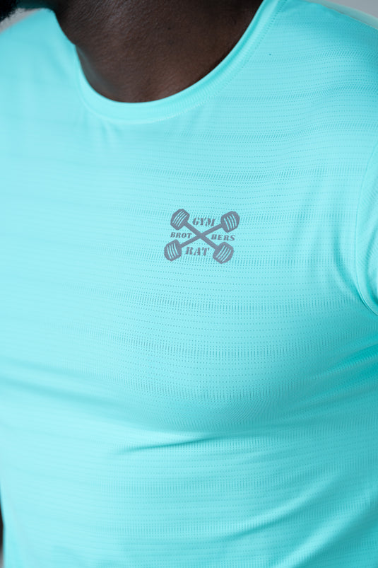 Men Dry Fit Running T-shirt Mint Wave Green