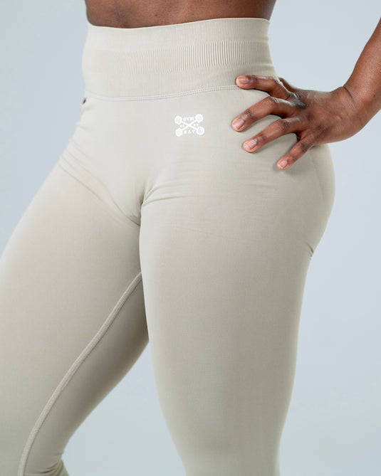 Women Scrunch Butt Lift Leggings Beige