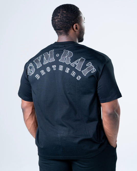 Men Oversized Cotton T-Shirt Black