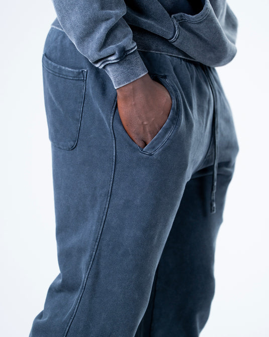 Men Oversized Heavyweight Vintage Joggers Dark Gray