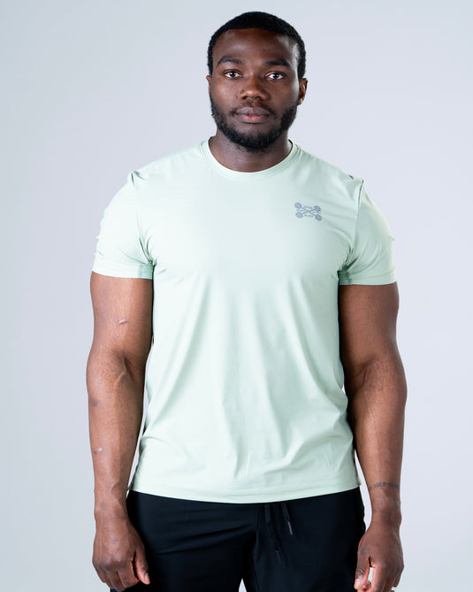 Men Lightweight Performance T-shirt Moss Green