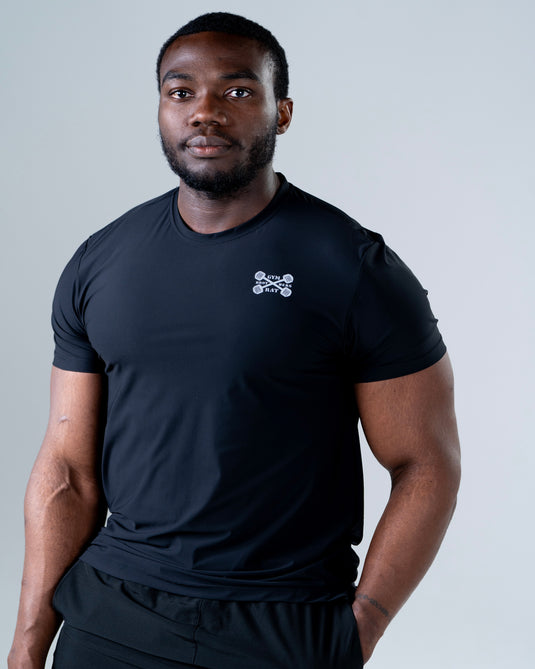 Men Lightweight Performance T-shirt Black