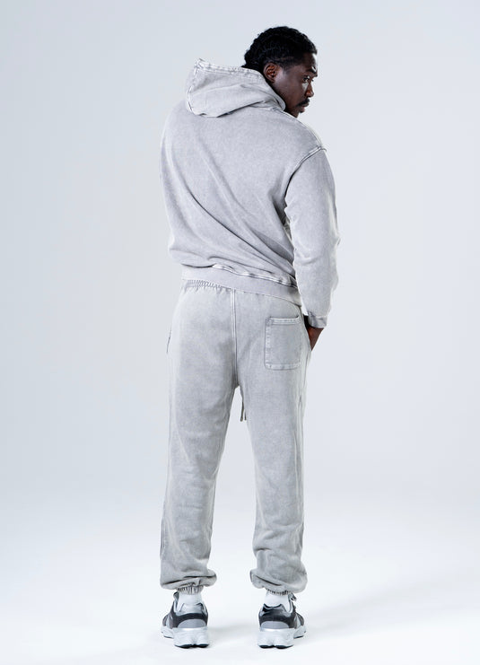 Men Oversized Heavyweight Vintage Joggers Light Gray