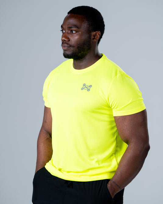 Men Breathable Performance T-shirt Volt Green
