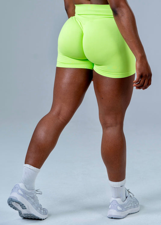 Women Scrunch Butt Lift Shorts Volt Green