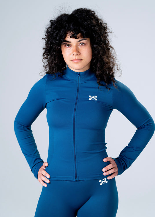 Women Perfomance Seamless Jacket Navy