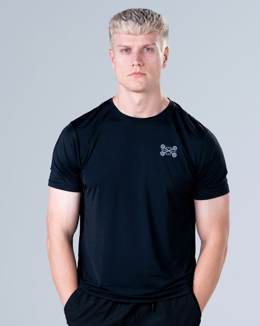 Men Dry Fit Running T-shirt Black