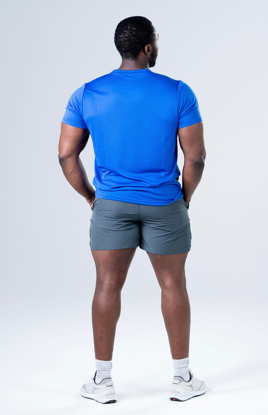 Men Breathable Performance T-shirt Blue