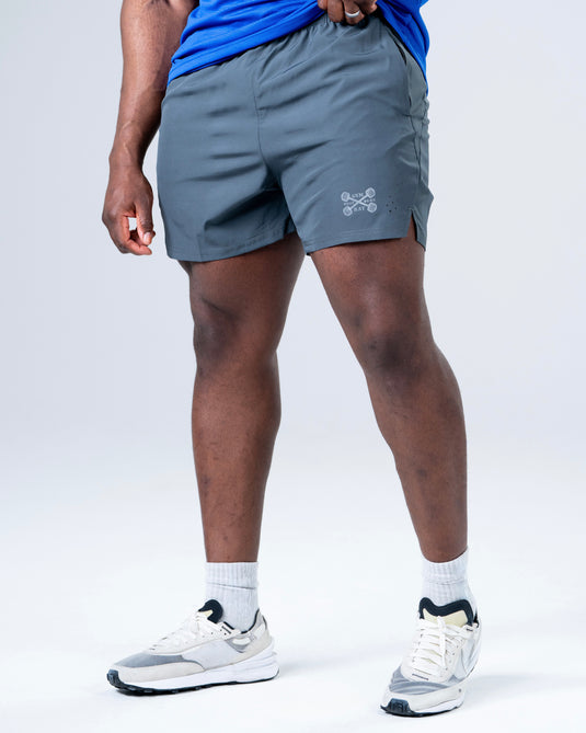 Men Running Performance Shorts Grey