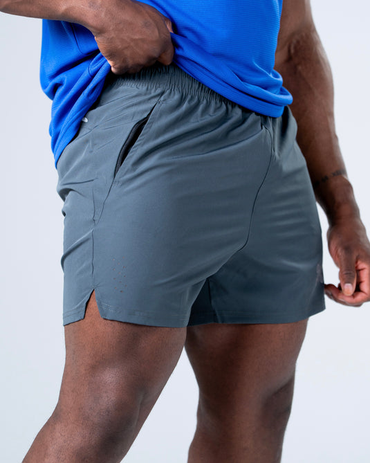 Men Running Performance Shorts Grey