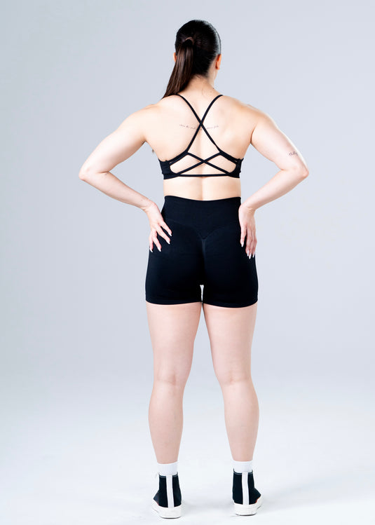 Women Scrunch Butt Lift Shorts Black