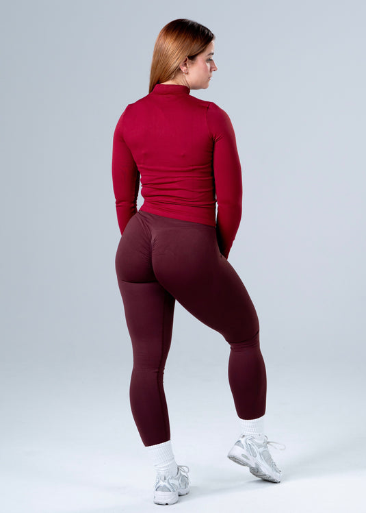 Women Perfomance Seamless Jacket Red