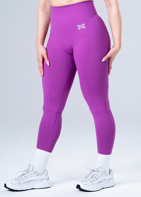 Women Seamless Sculpt Scrunch Leggings Light Purple