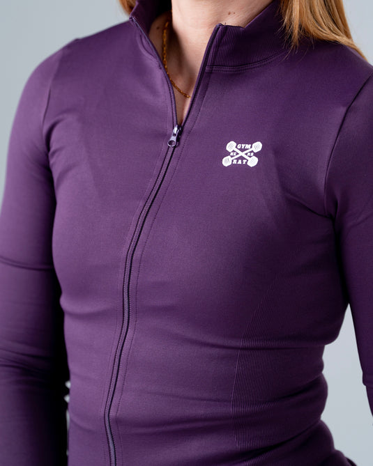 Women Perfomance Seamless Jacket Purple