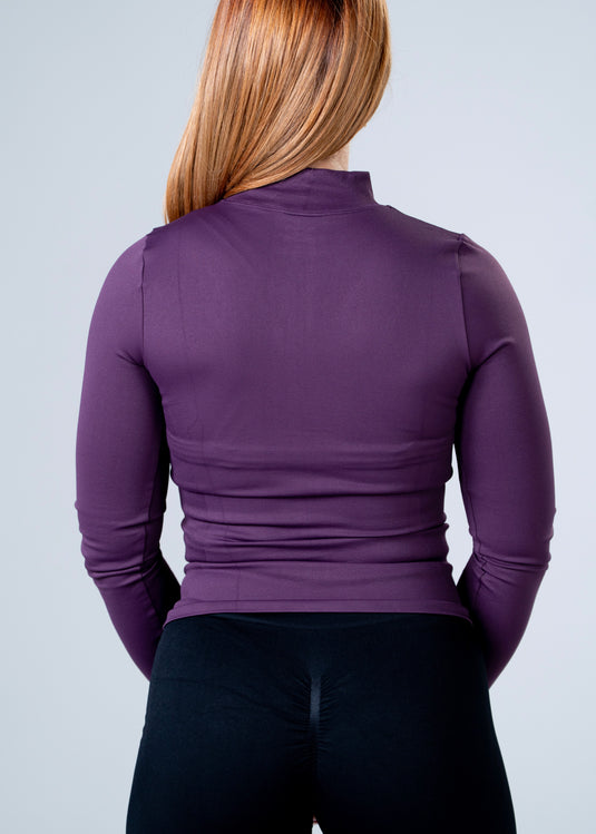 Women Perfomance Seamless Jacket Purple