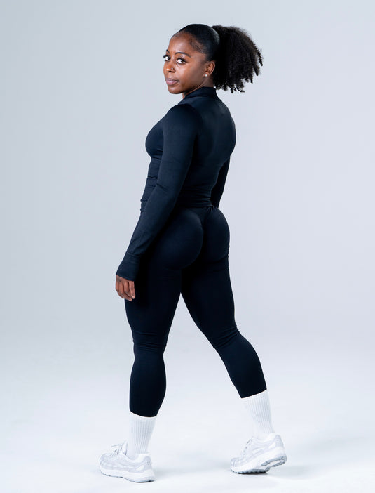 Women Perfomance Seamless Jacket Black