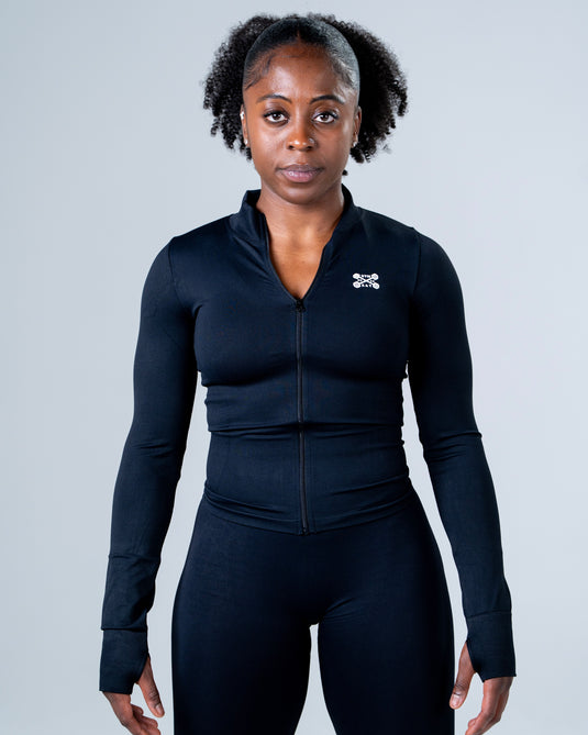 Women Perfomance Seamless Jacket Black