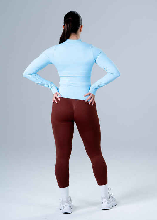 Women Perfomance Seamless Jacket Light Blue